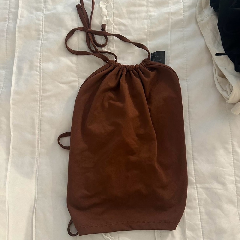 Brown Drawstring Women's Bag